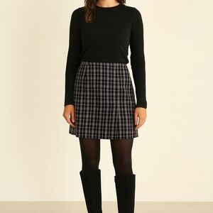 Plice Accomplice Vintage Plaid Mini Skirt